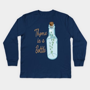 Thyme in a Bottle Kids Long Sleeve T-Shirt